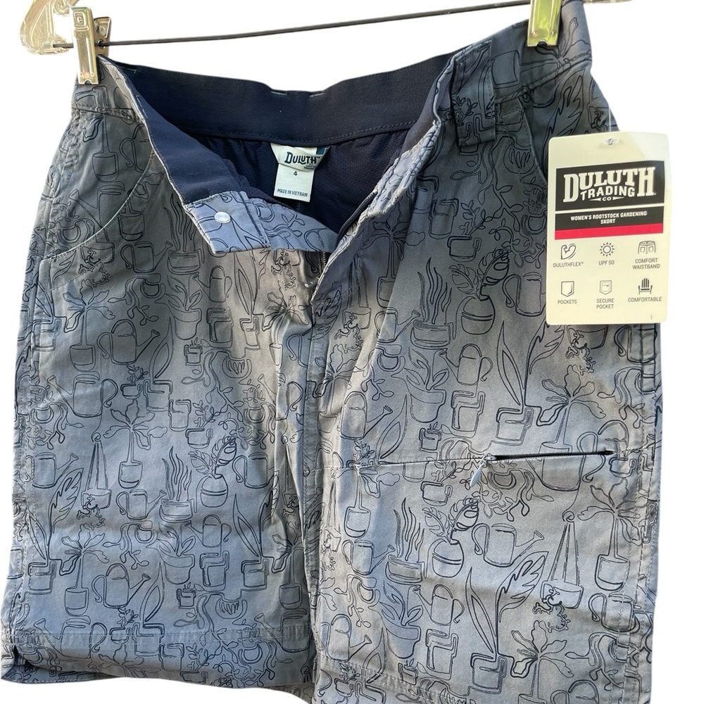 Duluth Trading Co Women’s Rootstock Gardening Skort Size 4 - Picture 2 of 11